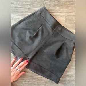 NWT | EXPRESS Shorts | Black High Waist Faux Suede Shorts | Size 0